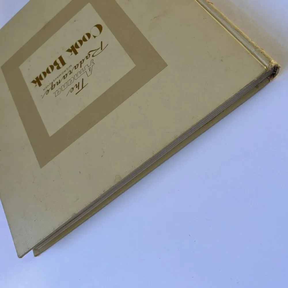 Vintage Amana Radarange Microwave Oven Cook Book 1975 First Edition Hardcover